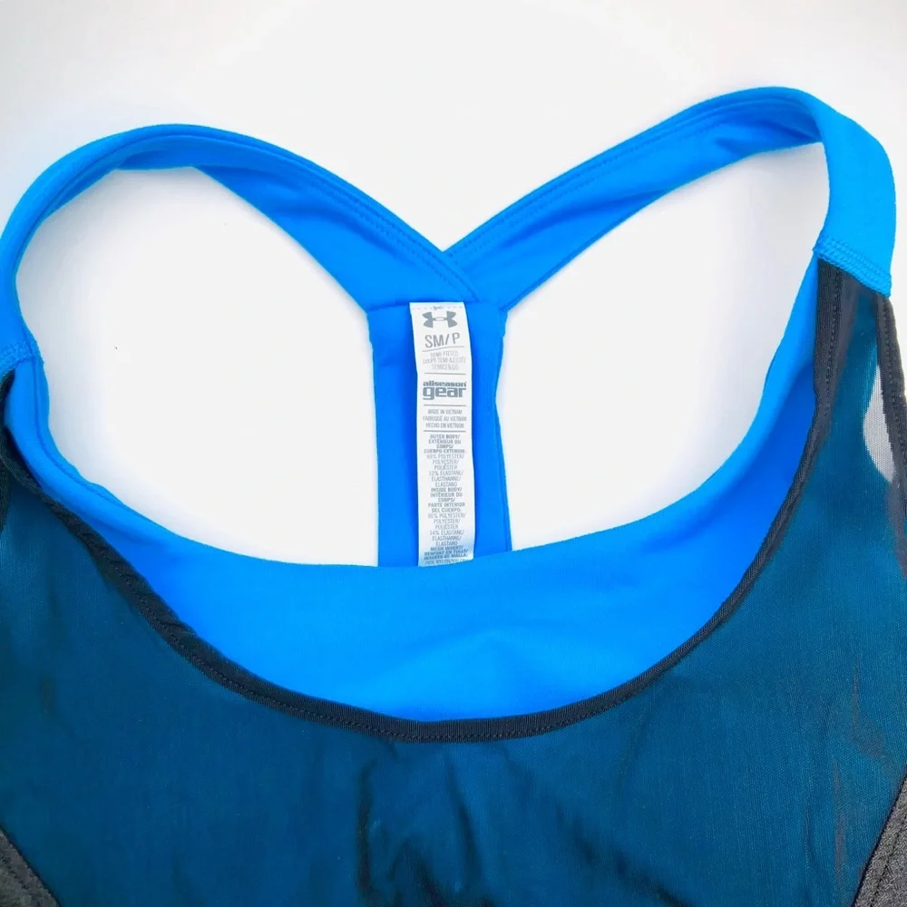 NWOT Under Armour Workout Tank Top with Sports Bra - Picture 7 of 12